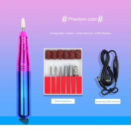 Drills 3 Colours Nail Polish Pen Tools Drill Kit File Acrylic Gel Home Salon Use Beauty Health Safe Electric Manicure Machine Pedicure