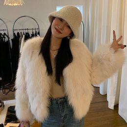 Ten Thousand Year Five Generation Fox Fur Grass Coat Womens Short Winter Internet Red Same Style Slimming Fashion Rich and Young