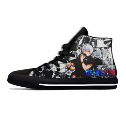 Shoes Hot Cool Japanese Anime Manga Kaneki Ken Tokyo Ghoul Breathable Casual Shoes High Top Lightweight Board Shoes Men Women Sneakers