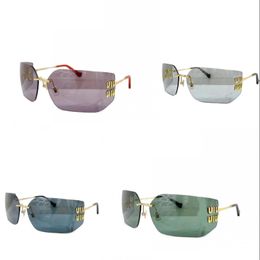 mui top Multicolour Designer Shield Rimless Women Sunglasses Top Quality Beach Eyeglasses for Men Summer Travel Essential