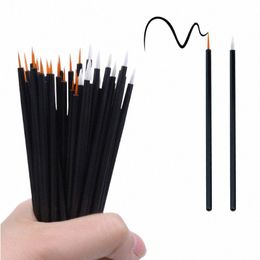 50pcs Disposable Eyeliner Brushes Makeup Applicator Super fine Nyl Eye Liner Profial Brush Wholesale E3Gr#