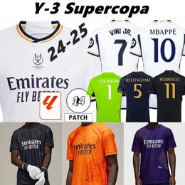 24 25 VINI JR Soccer Jerseys BELLINGHAM Fans Player Version CAMAVINGA TCHOUAMENI VAERDE ASENSIO MODRIC Real madrid 2024 2025 Football shirt men kids kits