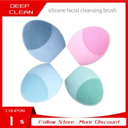 Devices Facial Cleansing Brush Sonic Vibration High Quality Face Cleaner Silicone Deep Pore Cleaning Waterproof Massage Soft