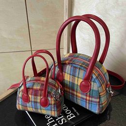 Evening Bags Woollen handbag for womens new Korean fashion shell bag 2024 spring niche high-end sensory communication cross body H240323