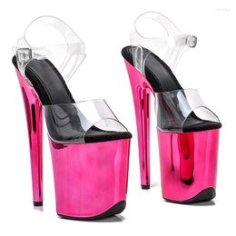 Dance Shoes Fashion 20CM/8inches PVC Upper Plating Platform Sexy High Heels Sandals Pole 011