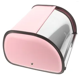 Plates Bread Storage Box Household Holder Mirror Light Desktop Bin Container Stainless Steel Kitchen