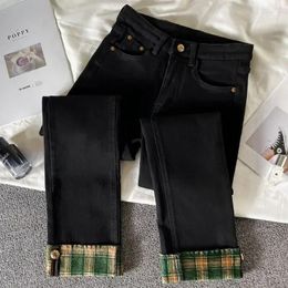 Women's Jeans Womens High Waist S Trousers Black Straight Leg Pants For Women Teenagers Aesthetic Summer 2024 Korean Style A Spring R