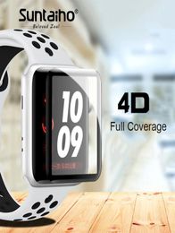 4D Full Cover Soft Edge Full gel glass film For i Watch 42mm Screen Protector Film for Apple Watch 38 mm Series 1 2 32752574
