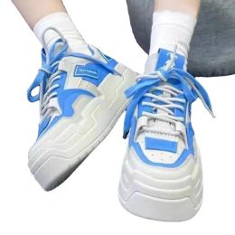 Shoes Women Casual Sneakers Brand Breathable Platform Shoes Fashion Simple Lace Up Flats Tennis Shoes Female Thick Sole Sneakers Mujer