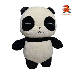 Mascot Costumes 2m Funny Panda Mascot Costume Giant Blow UP Suit Iatable Fancy Dress Marketing Animal Character Stage Wear