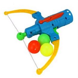 Toy Flying Archery Gun Bow Tennis Plastic Ball Slingshot Disk Outdoor Arrow Hunting Sports Gift Shooting Table Children Boy Ubfcd