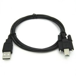 USB 2.0 A «папа» к USB 2.0 B «папа» типа BM Кабель принтера даты 1 м 1,5 м 3 м 5 м с отверстиями для крепления на панели с винтами Разъем 1 м 1,5 м 3 м 5 м