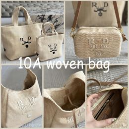 10A Woven Tote Bag Designer fashion bag Straw handbag Knitting Straw woven bag women ladies shopping bag beach bag Large capacity handbag camera bag luxury bag