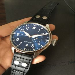 New fashion man watch high quality mechanical watch automatic movement watches business wristwatch blue face 048315A