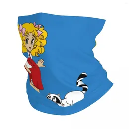 Bandanas Candy Bandana Winter Neck Warmer Women Windproof Wrap Face Scarf For Hiking Cartoon Anime Manga Gaiter Headband