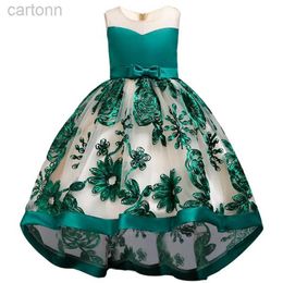 Girl's Dresses Girls dress childrens embroidery elegant Pageant party princess dress girls clothing childrens clothing toddler girl Christmas clothing 24323