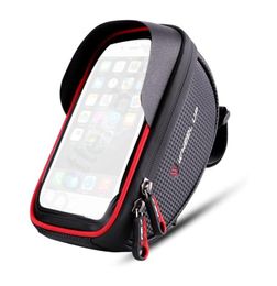 Bike Phone Mount Bags Premium Bicycle Front Frame Bag Waterproof Bike Pouch Bag with Headphone Hole for Smartphone Below 6 inch1858719974