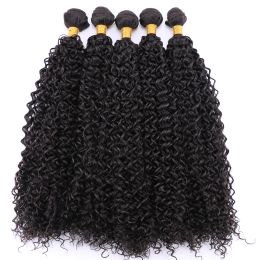 Weave Weave Afro Kinky Curly Hair Bundles 830 Inches Blonde Golden Brown Synthetic Hair 100g Weave for Black Women