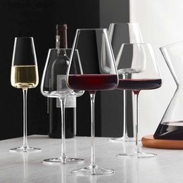 Wine Glasses 2 high-end wine glasses red wine glass kitchen utensils water grapes champagne glass Bordeaux Burgundy Wedding Square party gifts L240323