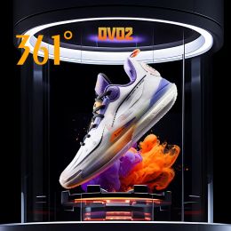 Shoes 361 Degrees NEW DVD 2.0 Basketball Shoes Men Sport Shoes Guard Cushioning Wear Resistant Protection Ankle Sneakers 572411107