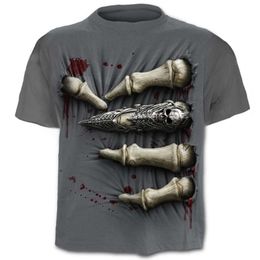 New Trendy and Fashionable Mens Wear Magic Grab Print Short Sleeved Scary Street T-shirt