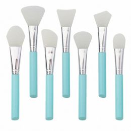 7pcs/set Makeup Silice Facial Mask Brush Profial Mud Cream Brushes DIY Skin Care Foundati Gel Cosmetic Beauty Tool A6Ul#