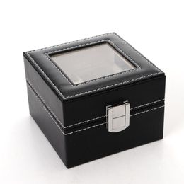 Watch Boxes & Cases PU Leather Box Case Jewellery Display Organiser Luxury Wrist Storage Holder230s