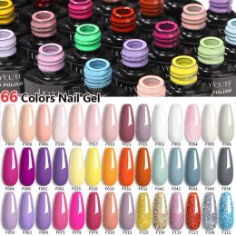 Kits LILYCUTE 66/40Colors Gel Nail Polish Set Colorful Manicure Set Semi Permanent Nail Art UV/LED Varnish Nail Kits Pour Les Ongles