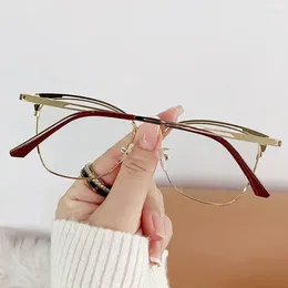 Sunglasses Retro Lady Glasses Frame Anti Blue Light Computer Goggles Women Eyewear