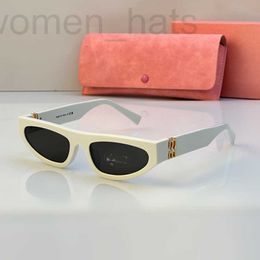 Sunglasses designer sunglasses for women mui acetate New European American style avant garde cats eye narrow frame design good material glasses cool uv400 HAPD