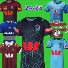 2024 2025 South Sydney Rabbitohs rugby jerseys 23 24 QLD Maroons NSW Blues KNIGHTS RAIDER Parramatta Eels SYDNEY ROOSTERS home away size S-5XL shirt 888