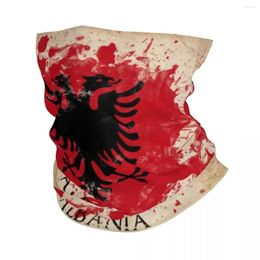 Scarves Albania Flag Bandana Neck Gaiter Printed Face Scarf Multi-use Balaclava Running Unisex Adult Breathable