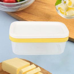 Plates Butter Dish Kitchen Baking Tool Keeper With Cutter Cutting Storage Box For Refrigerator Dining Countertop