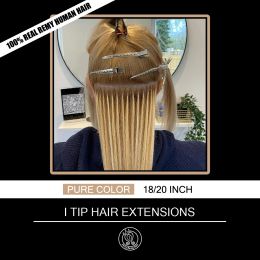 Extensions Keratin Capsules I Tip Remy Human Natural Hair Micro Link Extensions Pure Colour 1820 Inch 0.8g 1g Per Strand Fairy Remy Hair