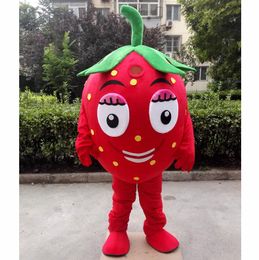 New Hot Sales strawberry Mascot Costume Birthday Party anime theme fancy dress Costume Halloween Character Outfits Suit