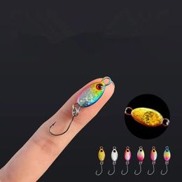 Mini Spoon Lure 2g3g5g Micro Metal Fishing Bait Hard Sequin Spinner Small Fish With Sharp Single Hook Stream 240313