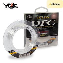 YGK 100 Original DFC Carbon Fishing Line Fluorocarbon Leader Fish FLUORO CARBON FISHING LINE MADE IN JAPAN 240313