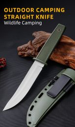 Camping outdoor wilderness survival fixed blade hunting knife 5CR15MOV steel blade ABS Handles Tactical Combat Self-defense Knives