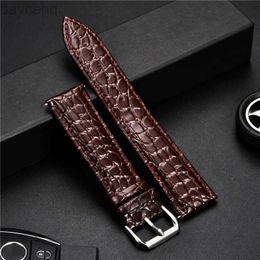 Watch Bands Crocodile leather design Calfskin soft strap leather strap 16mm 18mm 20mm 22mm 24mm mens wristband bracelet 24323