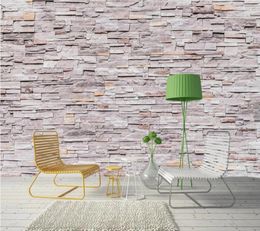 Wallpapers Modern Minimalist Three-dimensional Brick 3d Wallpaper Living Room Bedroom Kitchen Restaurant Custom Murals Bar Papel De Parede