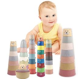 Sorting Nesting Stacking toys Baby Stacked Cup Toy Infant Early Education Nested Shower Best Montessori Boys and Girls Over 6 Months Old 24323