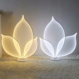 Modern wedding LED dress lotus wedding birthday background decorative lights wedding road guide dress Wedding Table Centerpieces wedding stage decoration