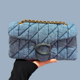 2024 blue designer quilted tabby 26 shoulder bag denim plain pattern soft sling bag luxury high quality small capacity bags nice looking exquisite fashion xb153 C4