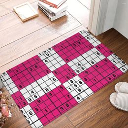 Carpets Geek Bath Mat Sudoku Doormat Flannel Carpet Outdoor Rug Home Decor