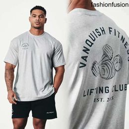 T-shirt da uomo Estate Palestra fitness Oversize 100 cotone Uomo Donna T Shirt Abbigliamento bodybuilding di alta qualità Stampa Tee Spedizione gratuita P230516