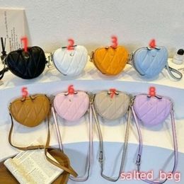 24SS Pink Heart Girly Square Shoulder Bag Fashion Love Women bags Tote Purse Handbags Female Chain Top Handle Messenger Bags