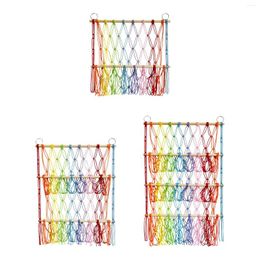 Storage Bags Stuffed Animal Net Hammock Toy For Kids Bedroom Nursery Playroom