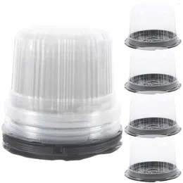 Take Out Containers Packing Box Cake Multi-function Case Dessert Container Clear Holder Carrier Round Cheesecake