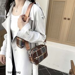 Designer Luxury fashion Shoulder bags Fashionable and trendy one shoulder crossbody bag 2023 plaid small square bag versatile mother and child bag