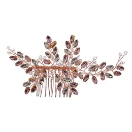 Hair Clips Rhinestones Combs Headdress Non-slip Strong Grip With Smooth Edge For Gown Dress Hairstyle Making Tools